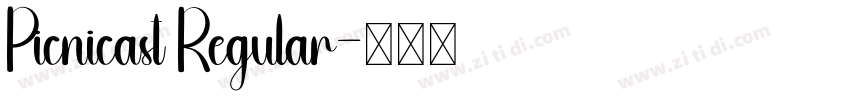 Picnicast Regular字体转换